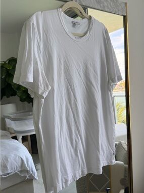 2 white James Perse size 3 t shirts
